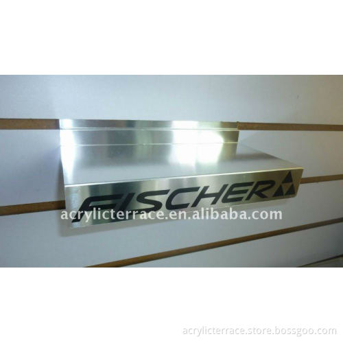 Aluminium Slatwall Shoe Display Shelf